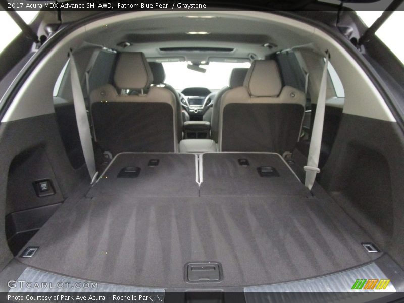 Fathom Blue Pearl / Graystone 2017 Acura MDX Advance SH-AWD