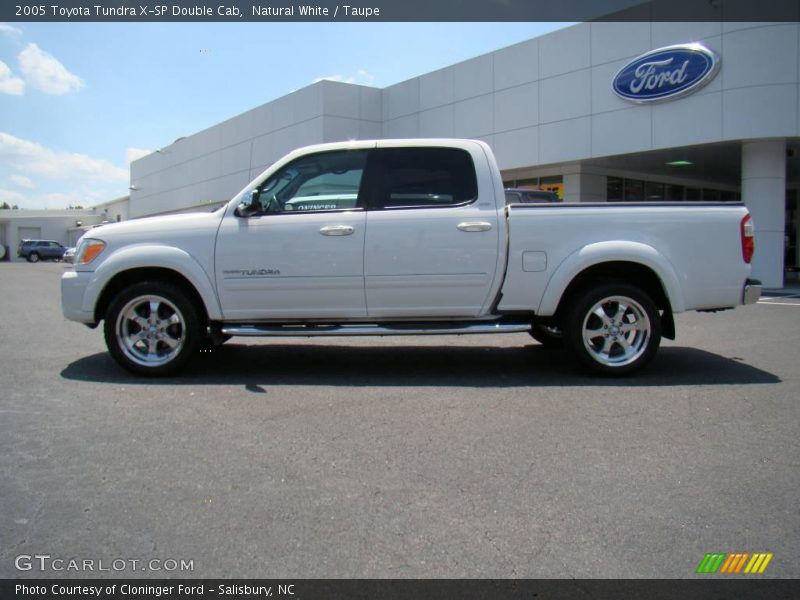 Natural White / Taupe 2005 Toyota Tundra X-SP Double Cab
