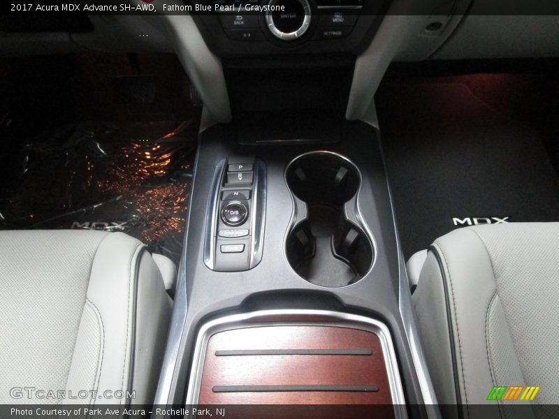 Fathom Blue Pearl / Graystone 2017 Acura MDX Advance SH-AWD