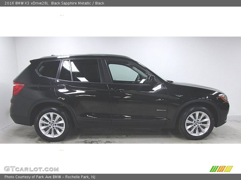 Black Sapphire Metallic / Black 2016 BMW X3 xDrive28i