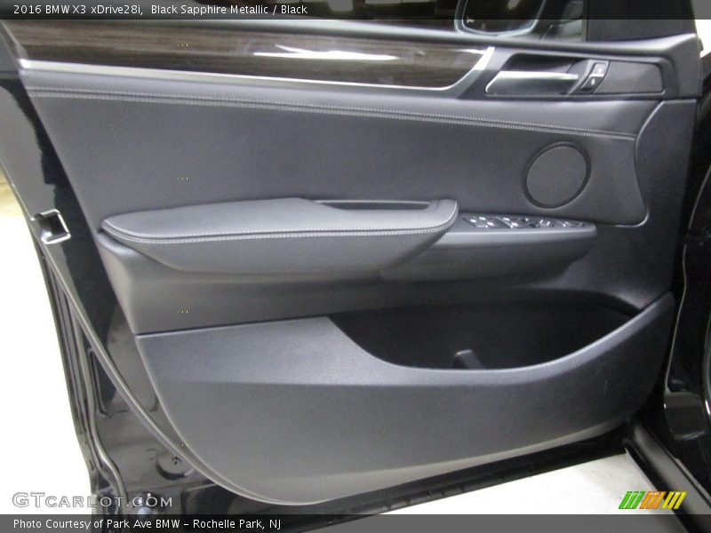 Black Sapphire Metallic / Black 2016 BMW X3 xDrive28i
