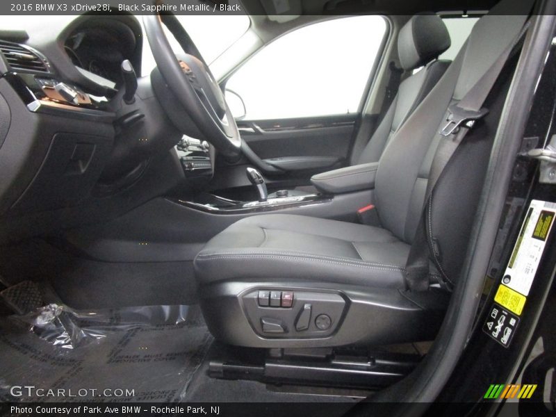Black Sapphire Metallic / Black 2016 BMW X3 xDrive28i