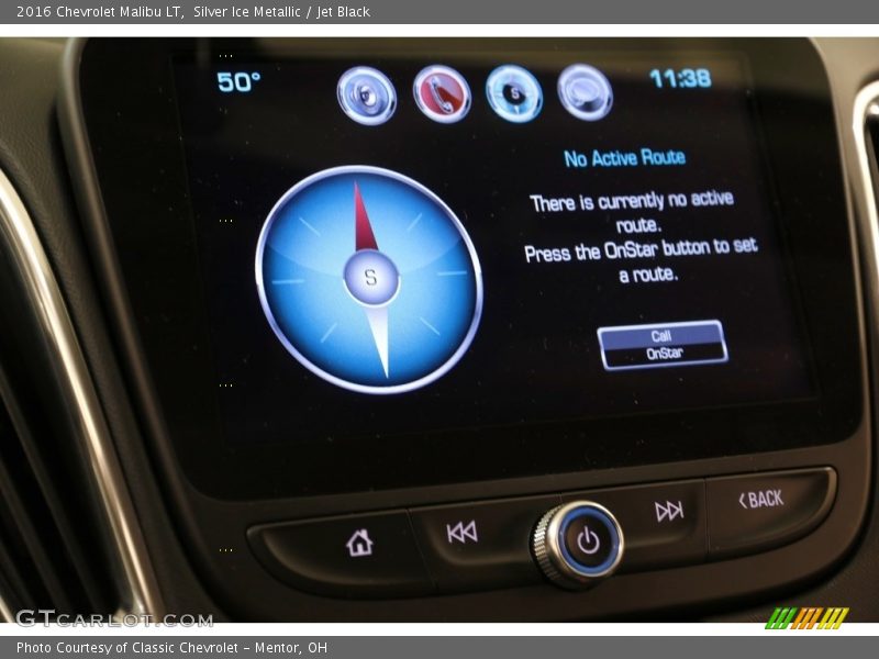 Silver Ice Metallic / Jet Black 2016 Chevrolet Malibu LT