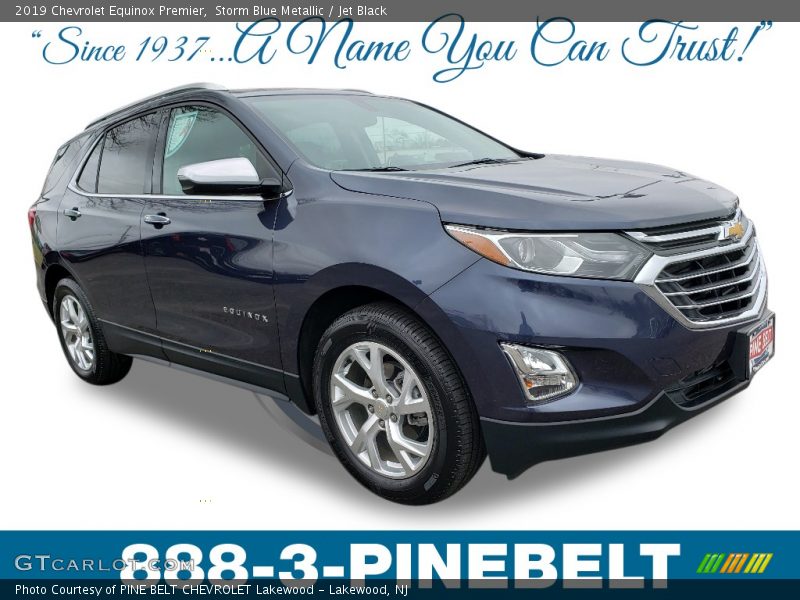 Storm Blue Metallic / Jet Black 2019 Chevrolet Equinox Premier
