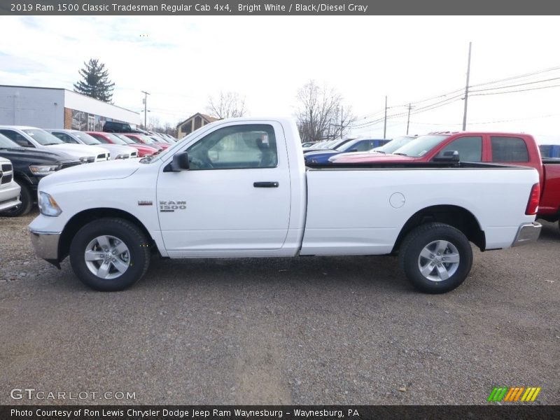 Bright White / Black/Diesel Gray 2019 Ram 1500 Classic Tradesman Regular Cab 4x4