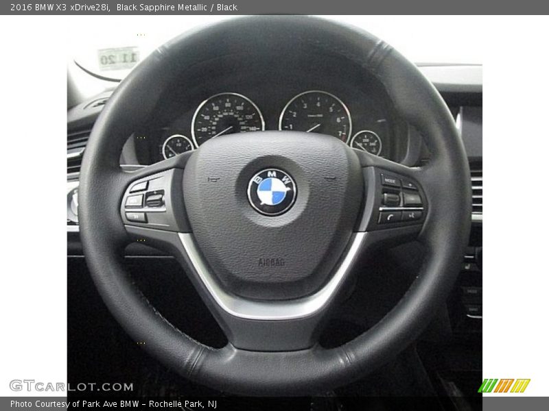Black Sapphire Metallic / Black 2016 BMW X3 xDrive28i