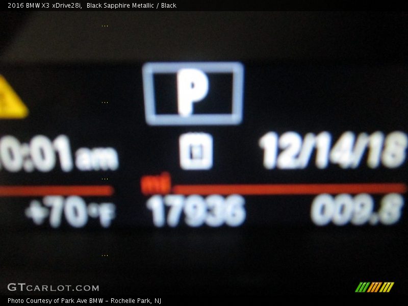 Black Sapphire Metallic / Black 2016 BMW X3 xDrive28i
