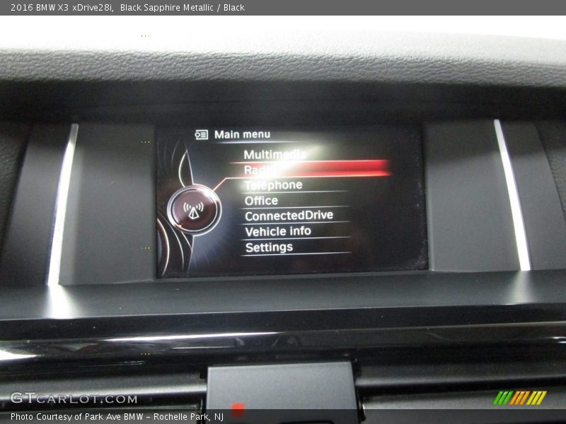 Black Sapphire Metallic / Black 2016 BMW X3 xDrive28i