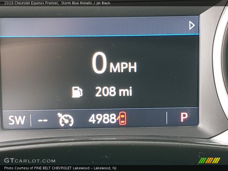 Storm Blue Metallic / Jet Black 2019 Chevrolet Equinox Premier