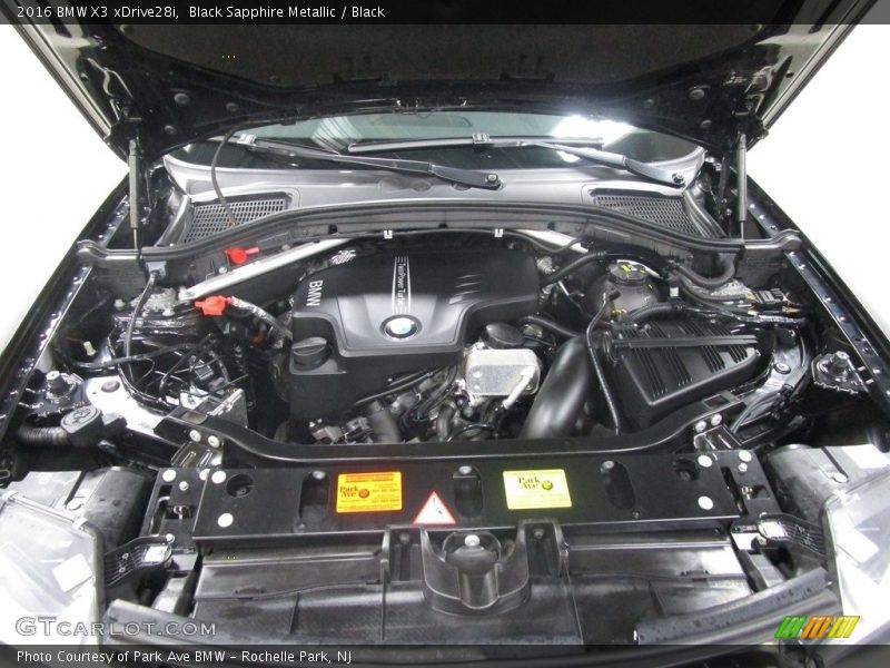 Black Sapphire Metallic / Black 2016 BMW X3 xDrive28i