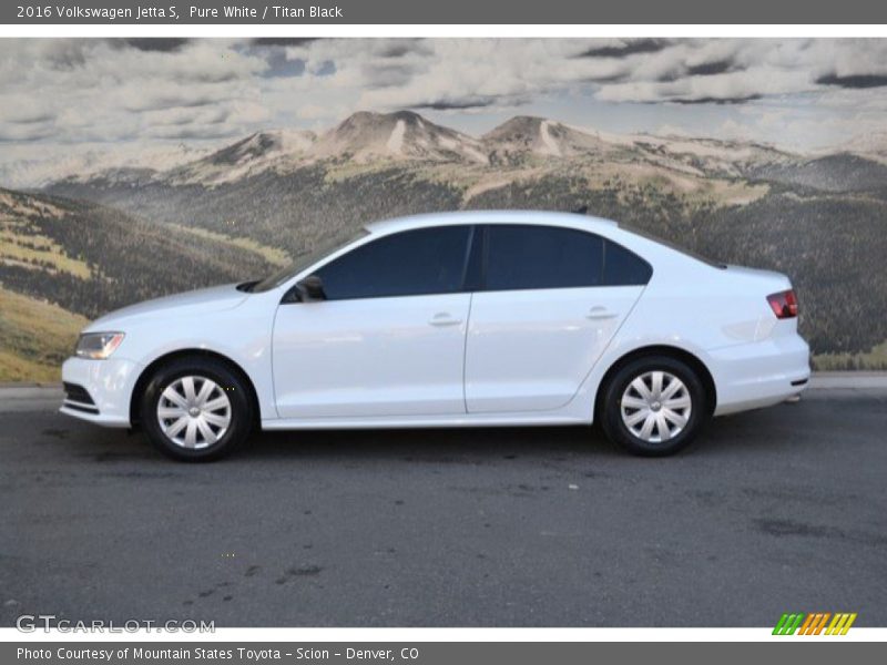 Pure White / Titan Black 2016 Volkswagen Jetta S