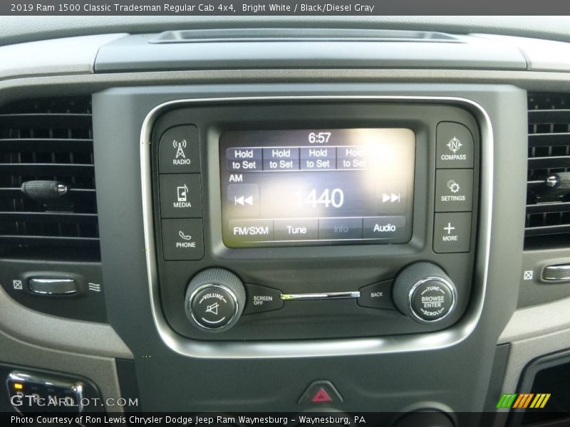 Bright White / Black/Diesel Gray 2019 Ram 1500 Classic Tradesman Regular Cab 4x4