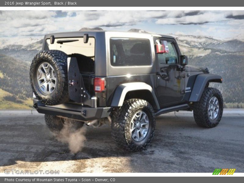 Black / Black 2016 Jeep Wrangler Sport