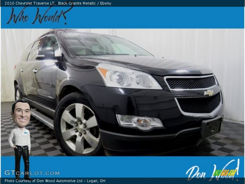 Black Granite Metallic / Ebony 2010 Chevrolet Traverse LT