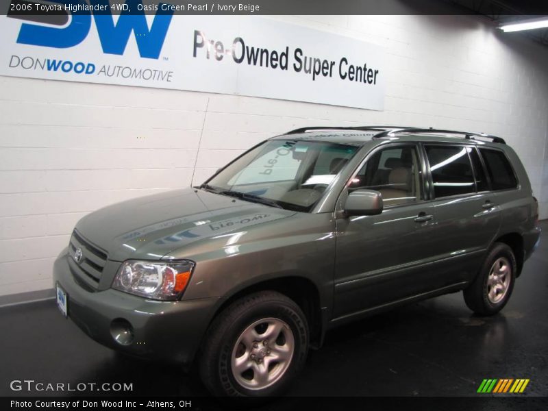 Oasis Green Pearl / Ivory Beige 2006 Toyota Highlander 4WD