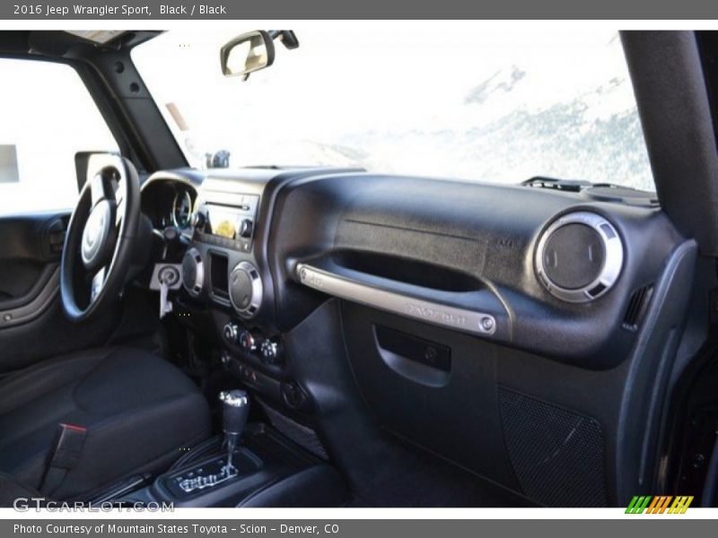 Black / Black 2016 Jeep Wrangler Sport