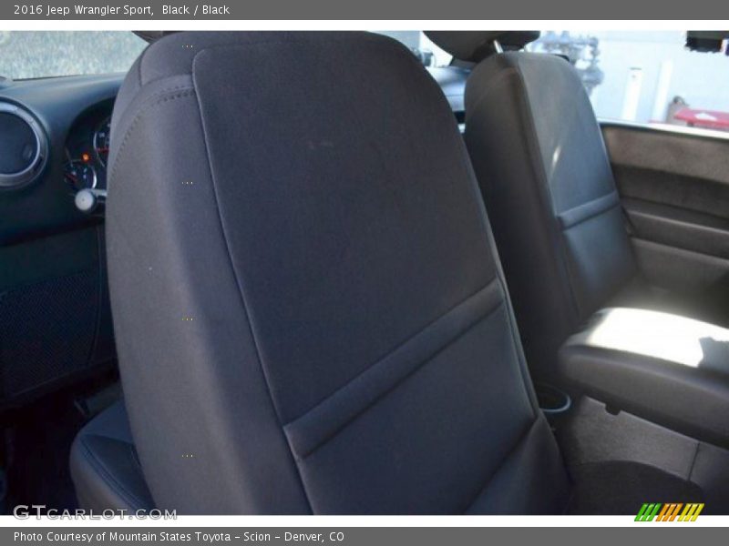 Black / Black 2016 Jeep Wrangler Sport