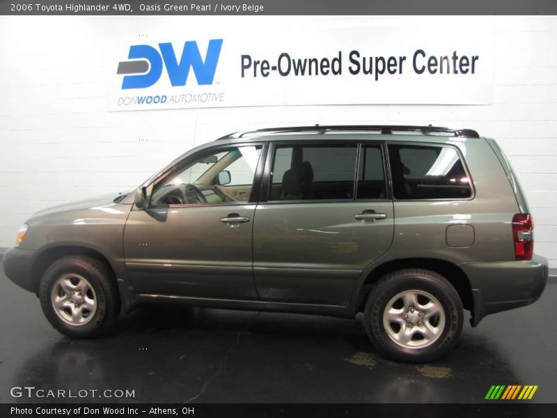 Oasis Green Pearl / Ivory Beige 2006 Toyota Highlander 4WD