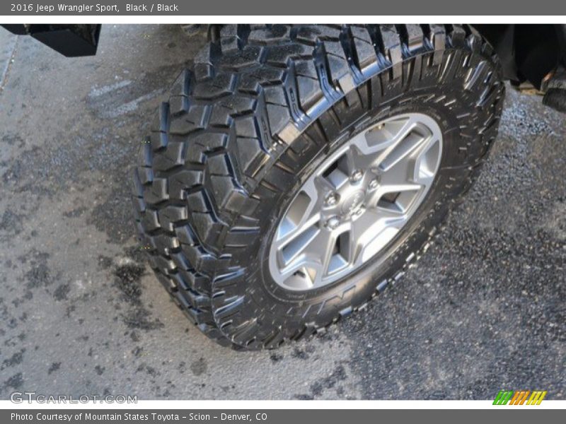 Black / Black 2016 Jeep Wrangler Sport