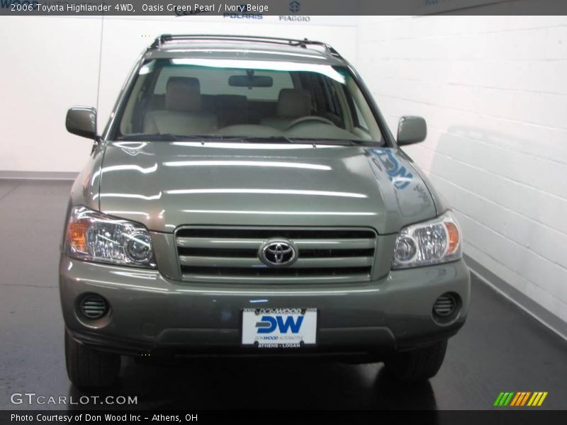 Oasis Green Pearl / Ivory Beige 2006 Toyota Highlander 4WD