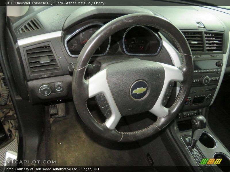 Black Granite Metallic / Ebony 2010 Chevrolet Traverse LT