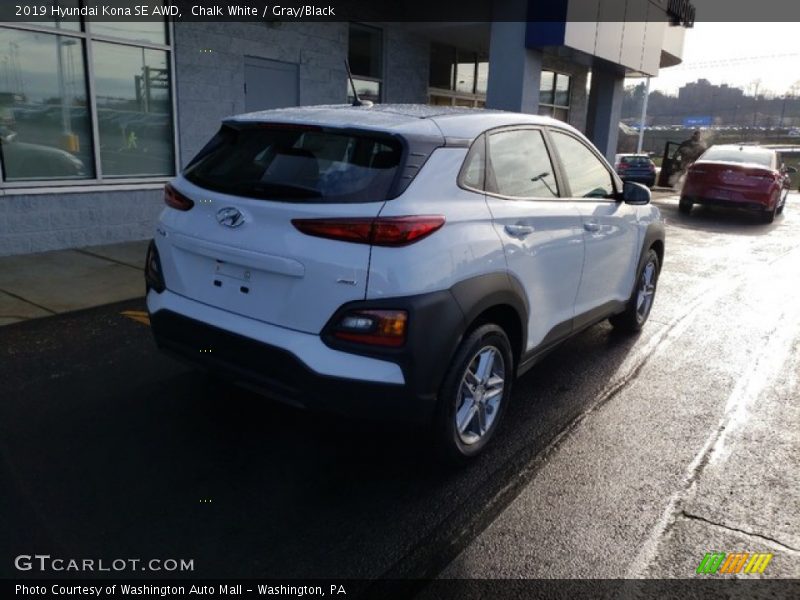 Chalk White / Gray/Black 2019 Hyundai Kona SE AWD