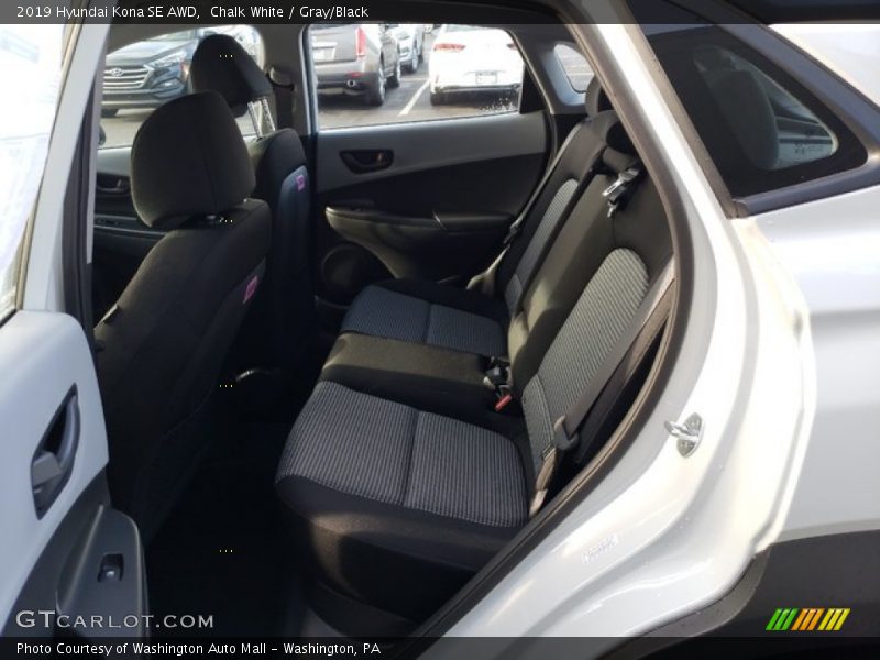 Chalk White / Gray/Black 2019 Hyundai Kona SE AWD