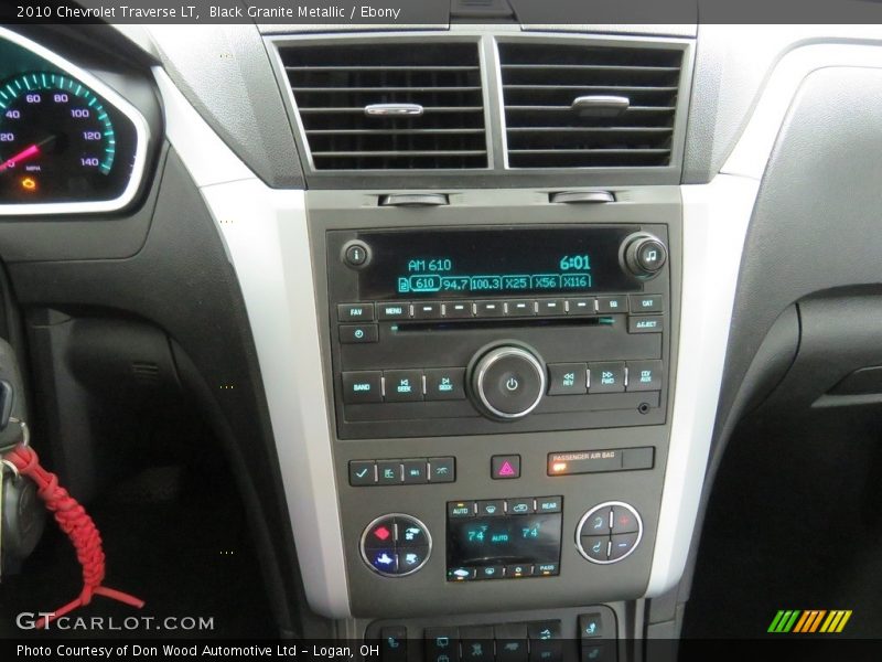 Black Granite Metallic / Ebony 2010 Chevrolet Traverse LT