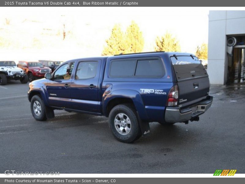 Blue Ribbon Metallic / Graphite 2015 Toyota Tacoma V6 Double Cab 4x4
