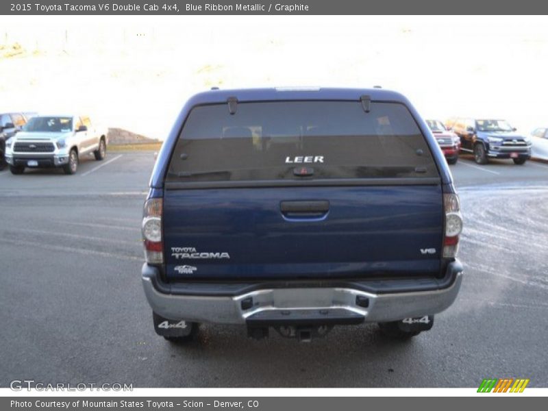Blue Ribbon Metallic / Graphite 2015 Toyota Tacoma V6 Double Cab 4x4