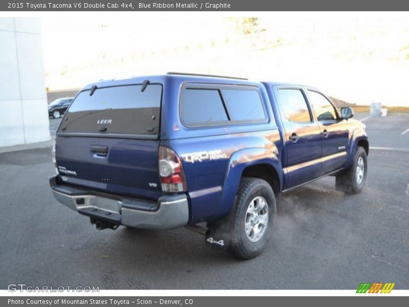 Blue Ribbon Metallic / Graphite 2015 Toyota Tacoma V6 Double Cab 4x4