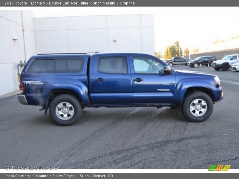 Blue Ribbon Metallic / Graphite 2015 Toyota Tacoma V6 Double Cab 4x4