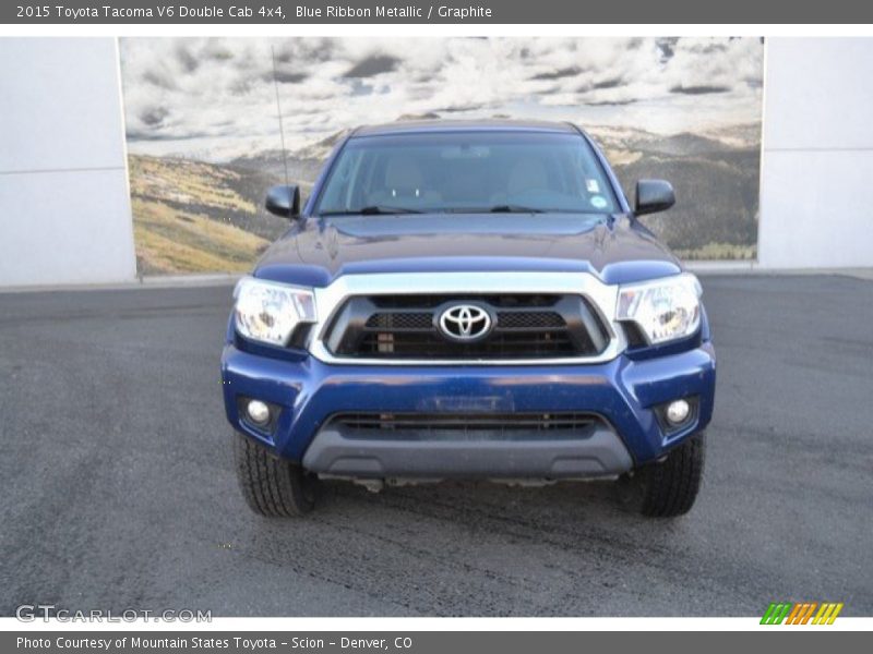 Blue Ribbon Metallic / Graphite 2015 Toyota Tacoma V6 Double Cab 4x4