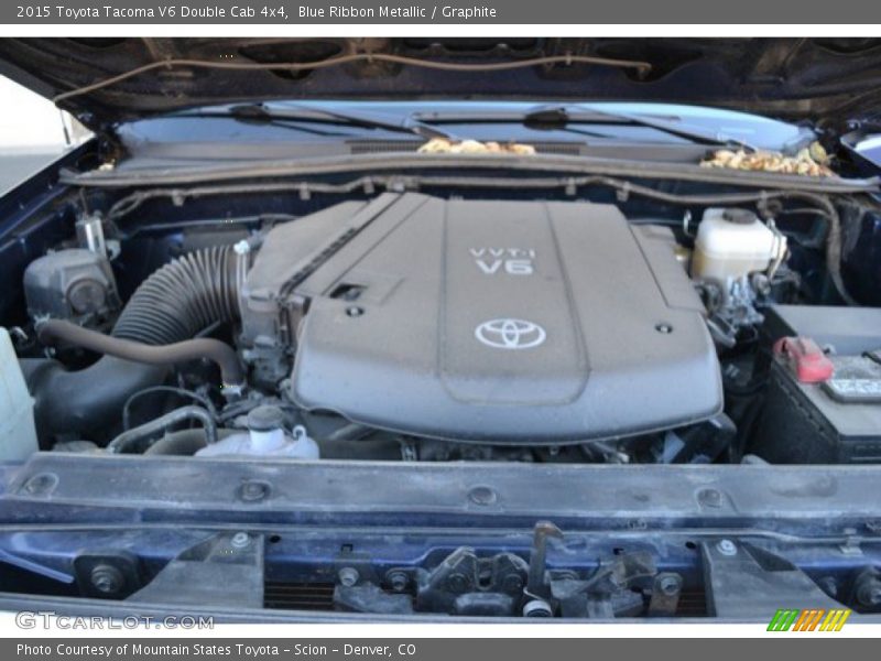 Blue Ribbon Metallic / Graphite 2015 Toyota Tacoma V6 Double Cab 4x4