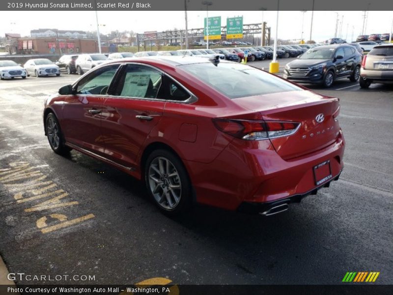 Scarlet Red / Black 2019 Hyundai Sonata Limited