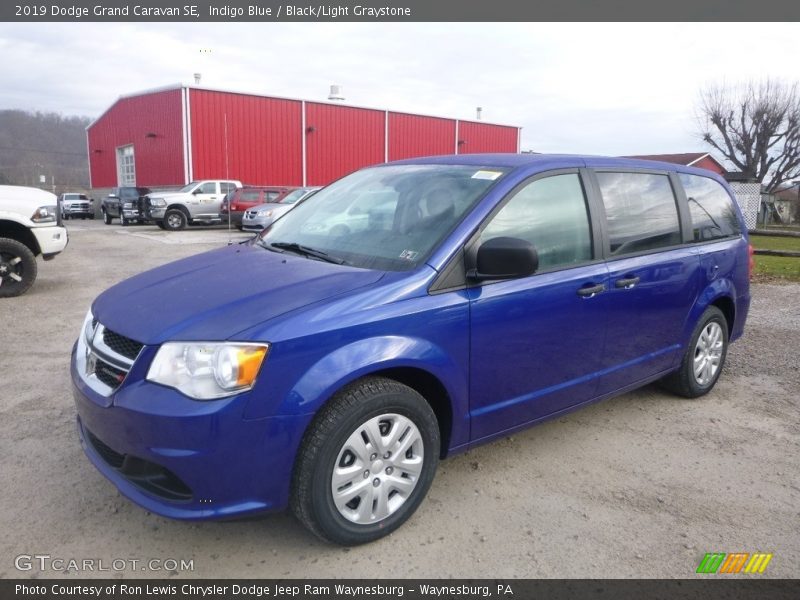 Indigo Blue / Black/Light Graystone 2019 Dodge Grand Caravan SE