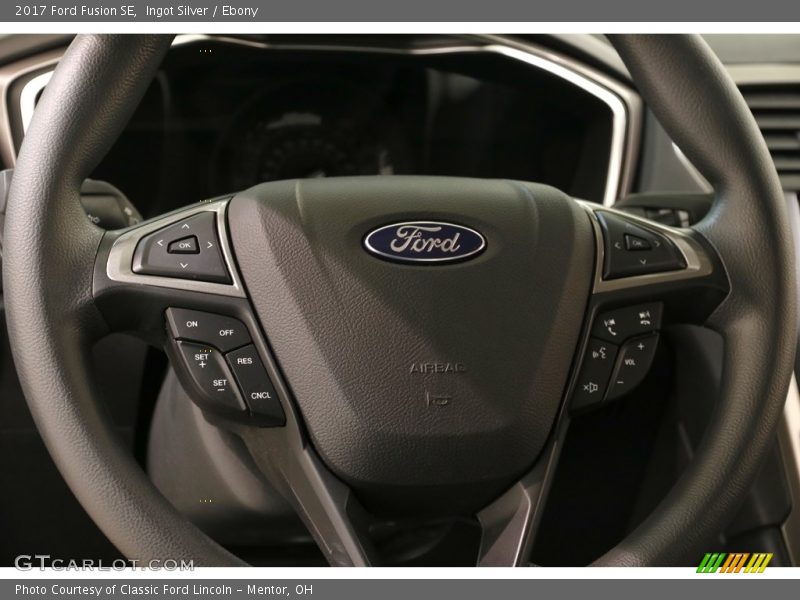 Ingot Silver / Ebony 2017 Ford Fusion SE