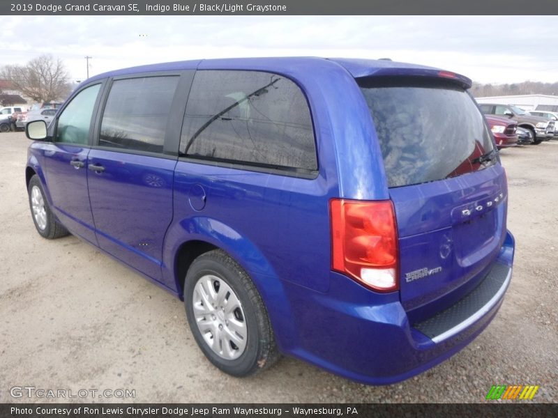 Indigo Blue / Black/Light Graystone 2019 Dodge Grand Caravan SE