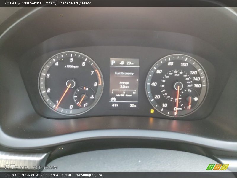 Scarlet Red / Black 2019 Hyundai Sonata Limited