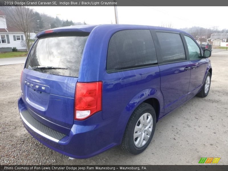 Indigo Blue / Black/Light Graystone 2019 Dodge Grand Caravan SE