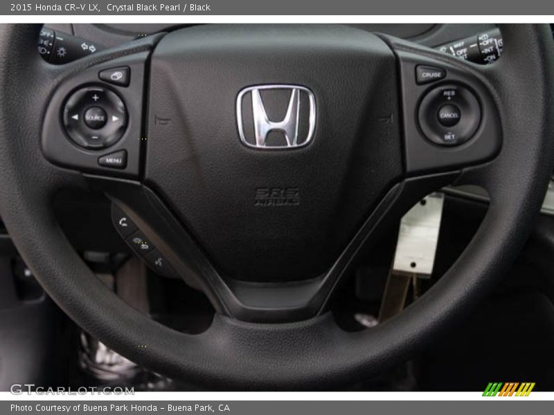 Crystal Black Pearl / Black 2015 Honda CR-V LX