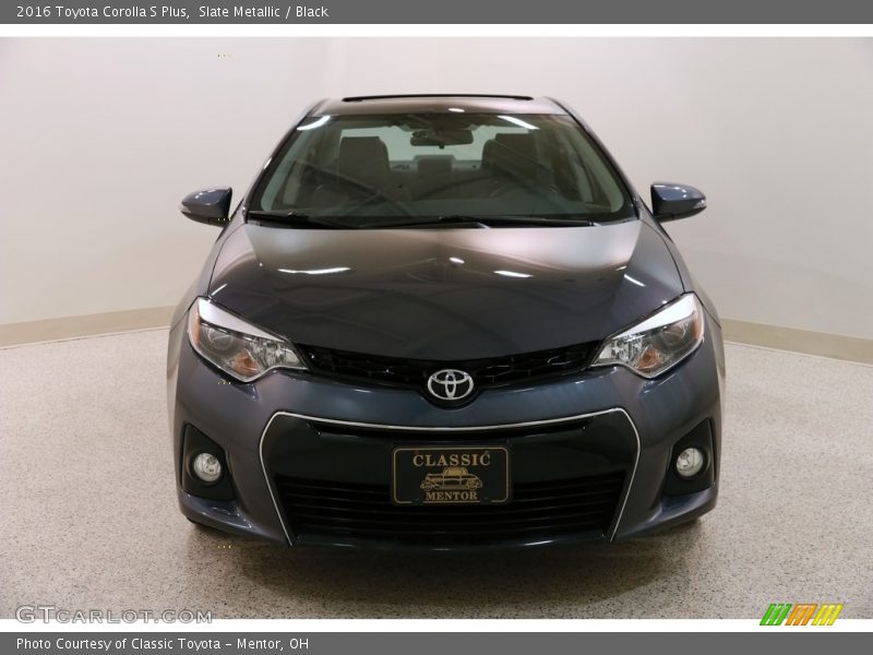 Slate Metallic / Black 2016 Toyota Corolla S Plus