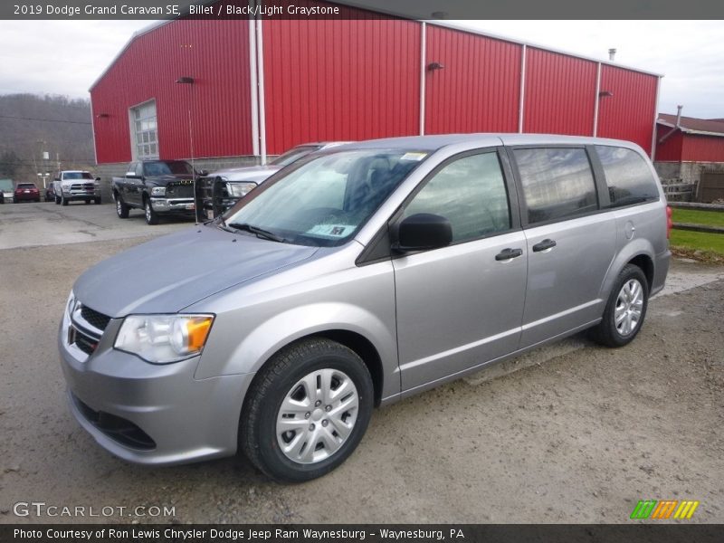 Billet / Black/Light Graystone 2019 Dodge Grand Caravan SE