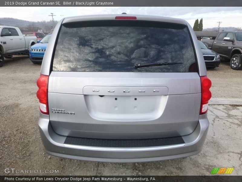 Billet / Black/Light Graystone 2019 Dodge Grand Caravan SE