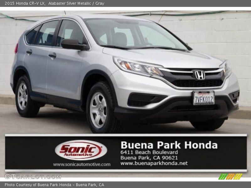 Alabaster Silver Metallic / Gray 2015 Honda CR-V LX