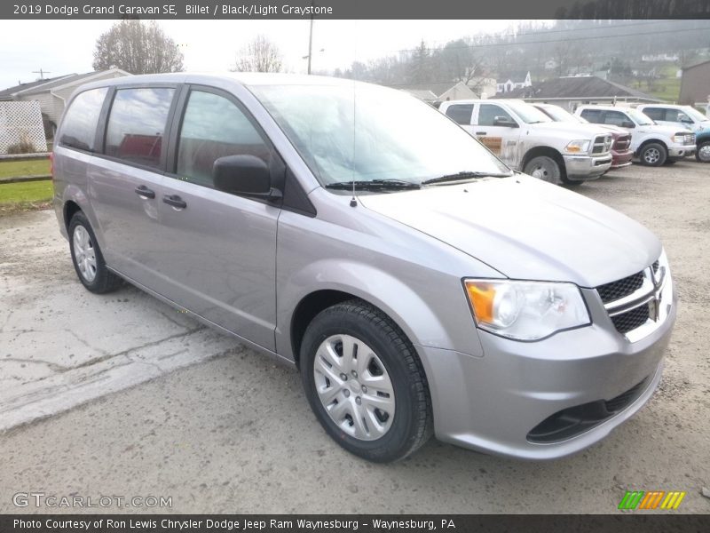 Billet / Black/Light Graystone 2019 Dodge Grand Caravan SE