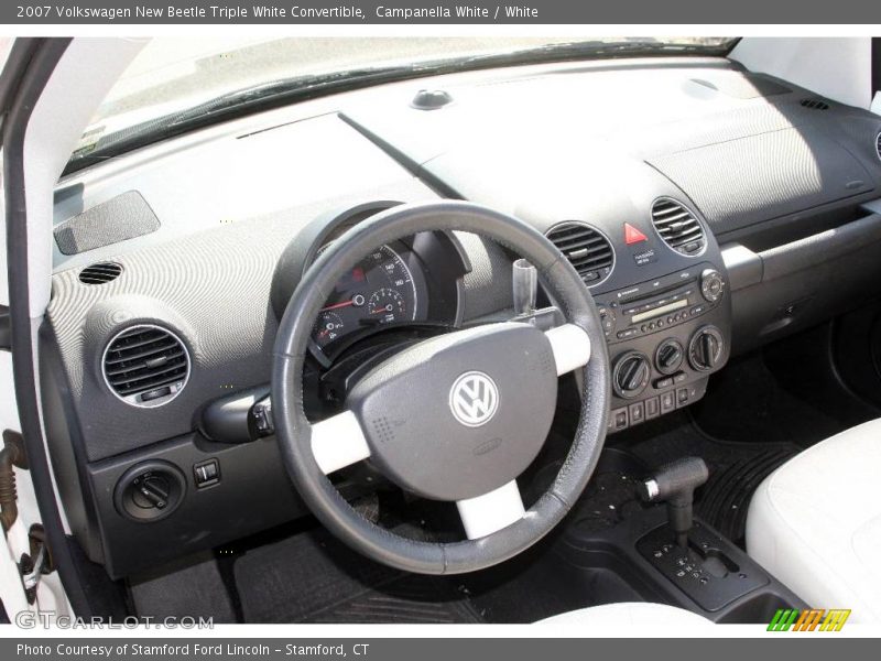 Campanella White / White 2007 Volkswagen New Beetle Triple White Convertible