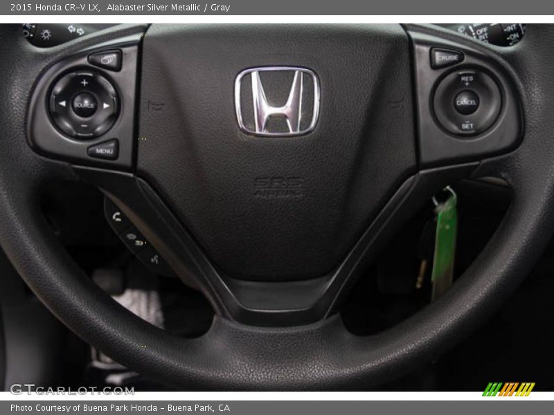 Alabaster Silver Metallic / Gray 2015 Honda CR-V LX
