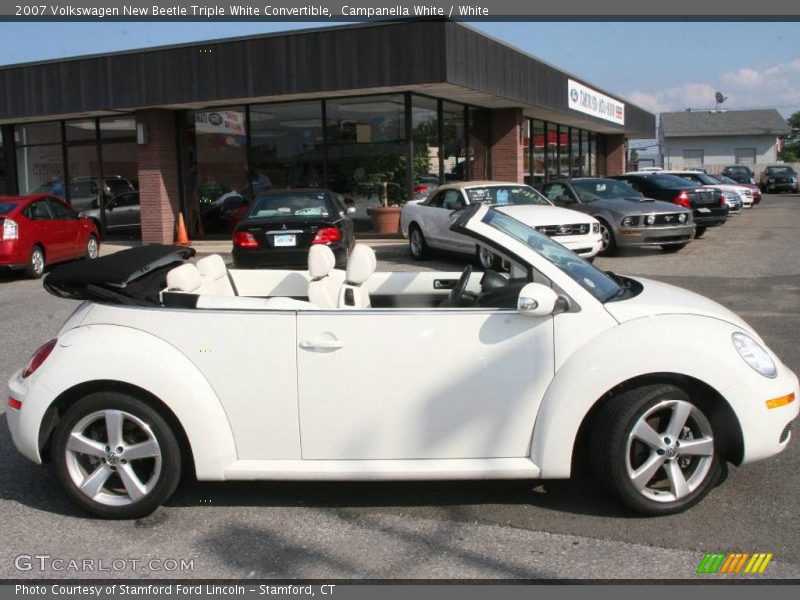 Campanella White / White 2007 Volkswagen New Beetle Triple White Convertible