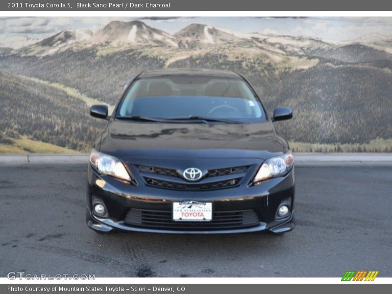 Black Sand Pearl / Dark Charcoal 2011 Toyota Corolla S